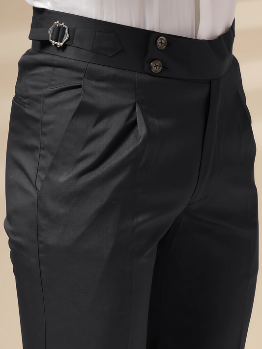Grey Gurkha Pants for Men – Modern Office Wear Trousers